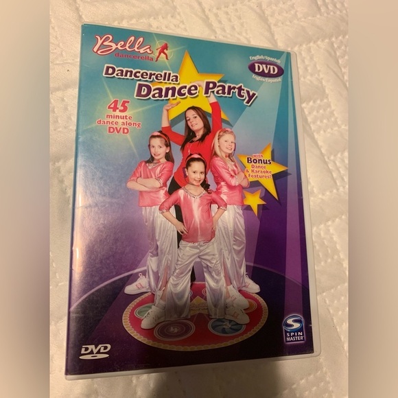 Spin Master Other - Bella Dancerella DVD.Dance Party. 45 min.run time. VGC.